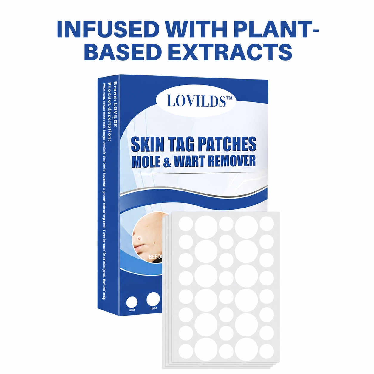 LOVILDS® Moles & Warts Removing Skin Tag Patch