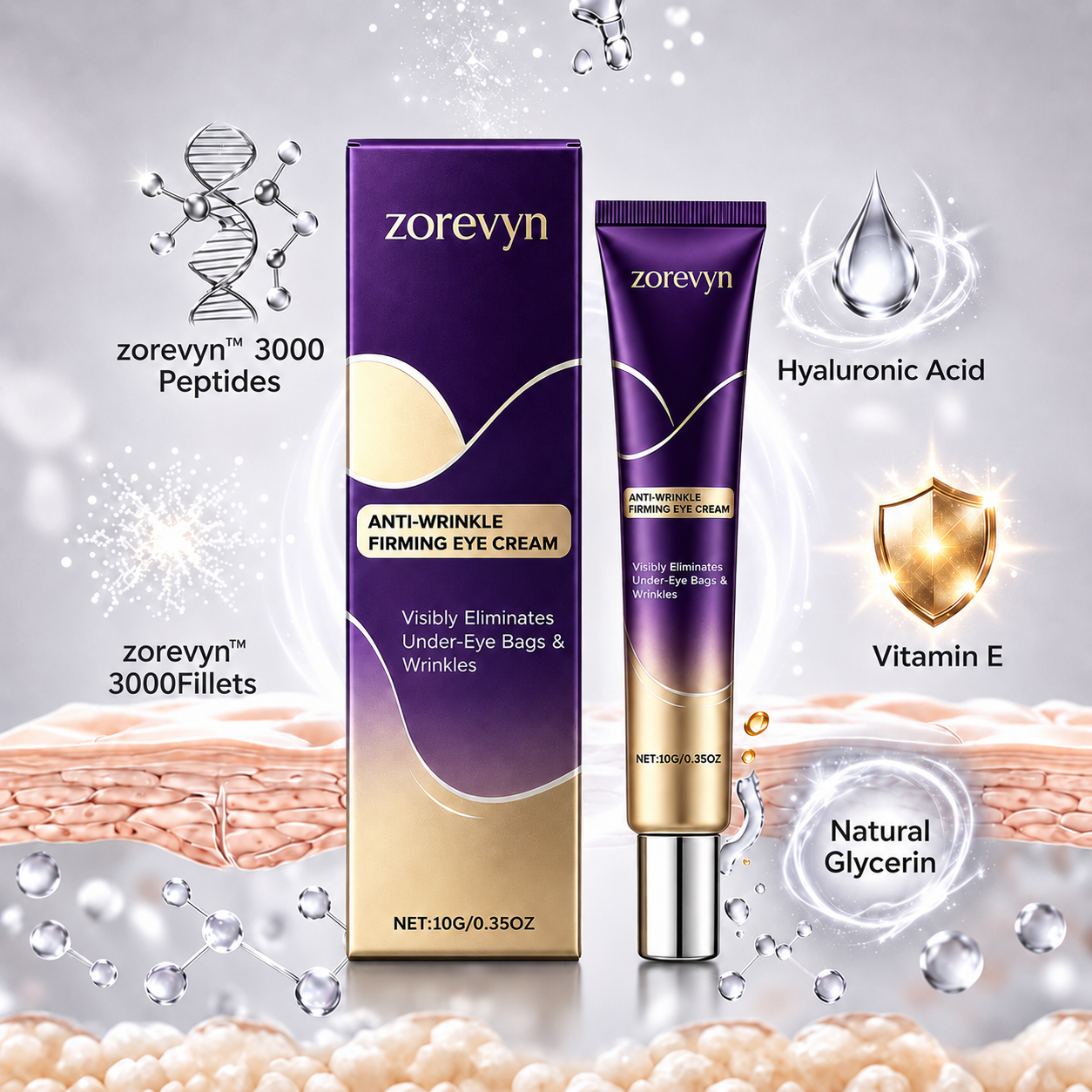 Zorevyn™ Instant Face Temporary Tightener – Instant visible results in 30 seconds