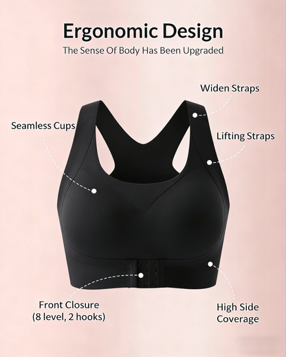 🔥LAST DAY PROMOTION - 50% OFF | LOVILDS Front Closure Cross-Back Wireless Posture Bra