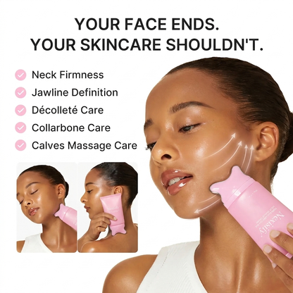 🦢Neck Wrinkle Eraser! Built-In Gua Sha Cream w/5% Anemarrhena Root Complex + PDRN Korean Skincare