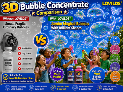 LOVILDS 3D Bubble Concentrate Animal &Ocean Fantasy Theme