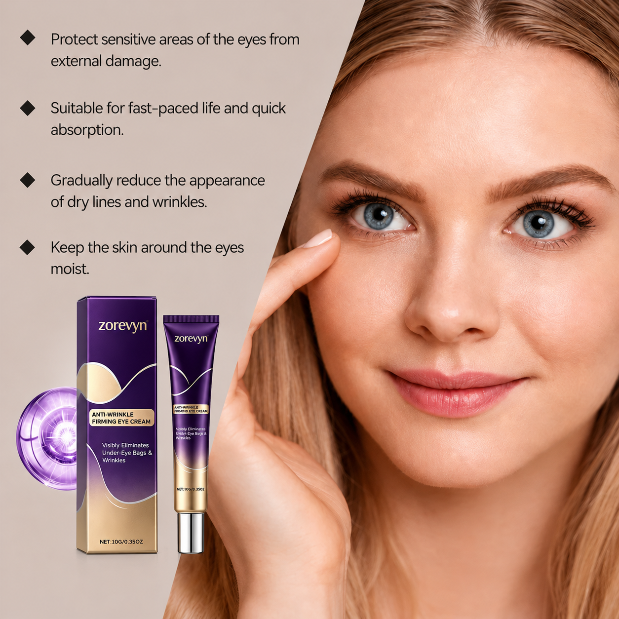 Zorevyn™ Instant Face Temporary Tightener – Instant visible results in 30 seconds