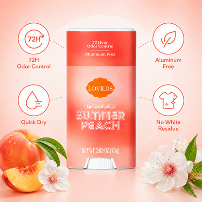 LOVILDS Summer Peach Deodorant – Freshness & Gentle Underarm Care