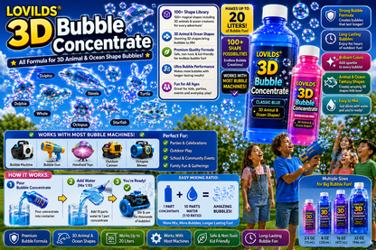 LOVILDS 3D Bubble Concentrate Animal &Ocean Fantasy Theme