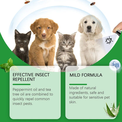 LOVILDS™🍃Natural Flea & Tick Spray for Dogs & Cats–Helps Kill & Repel Fleas & Ticks