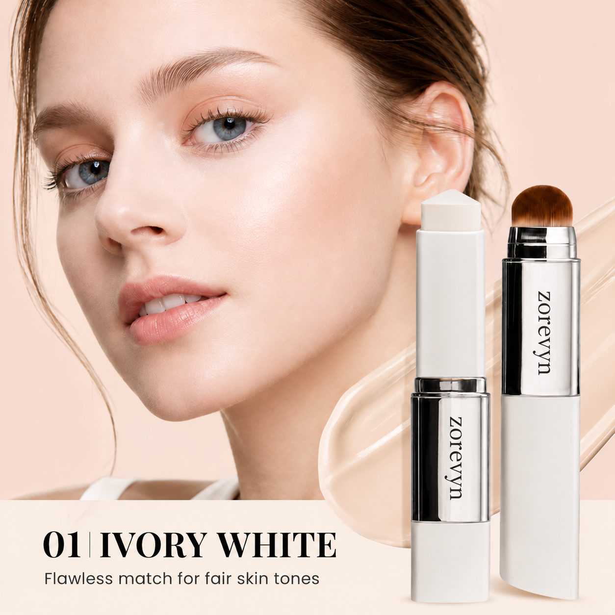 🔥LAST DAY 60% OFF Zorevyn™ Korean Color-Changing Foundation stick✨