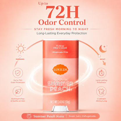 LOVILDS Summer Peach Deodorant – Freshness & Gentle Underarm Care