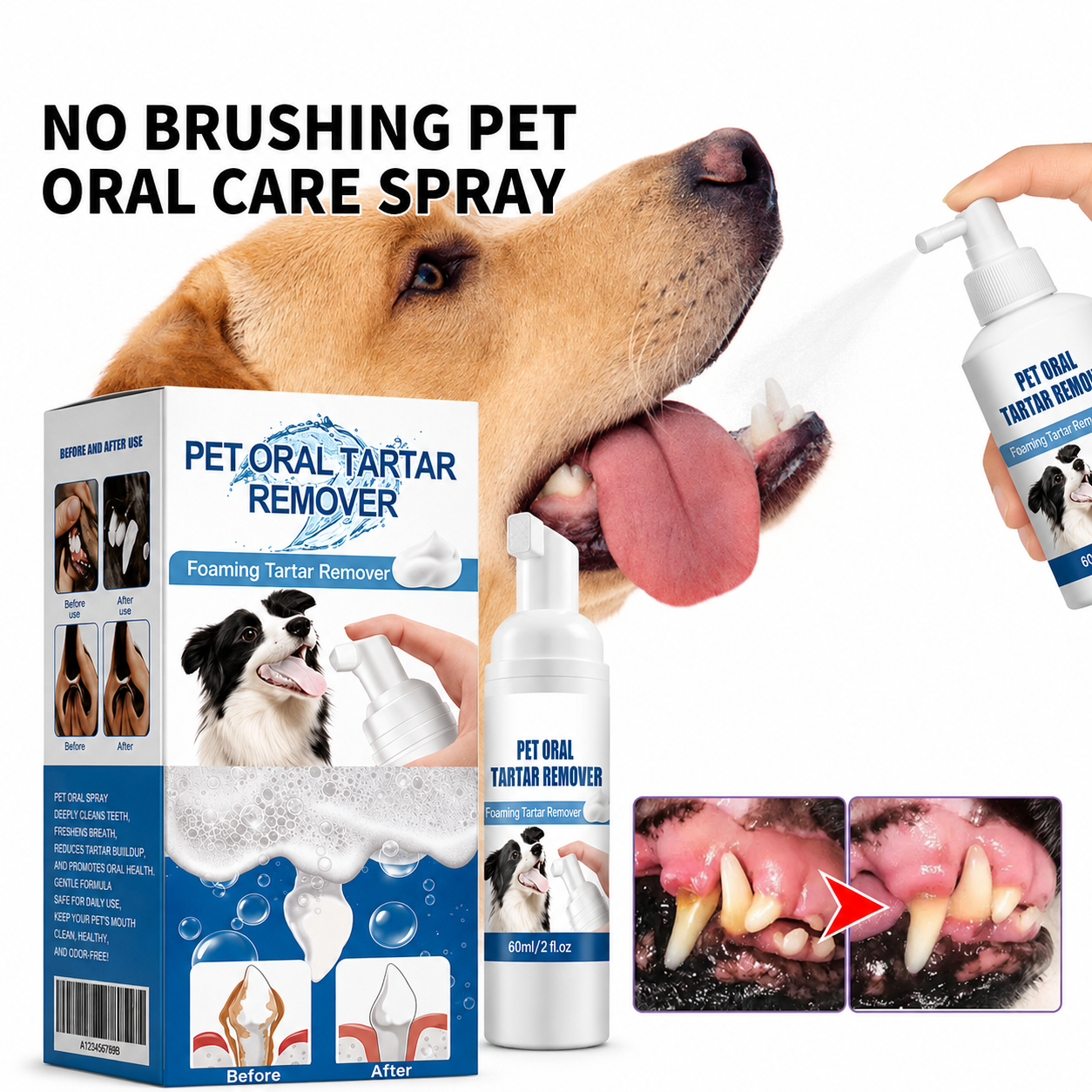 LOVILDS™ 🍃NO BRUSHING oral care spray for dogs cats