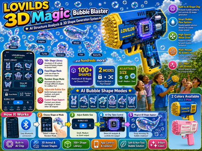 LOVILDS 3DMagic Bubble Concentrate Animal &Ocean Fantasy Theme